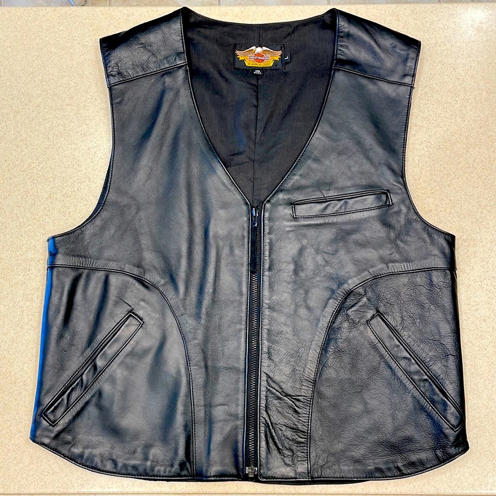 Harley Davidson Leather Vest.